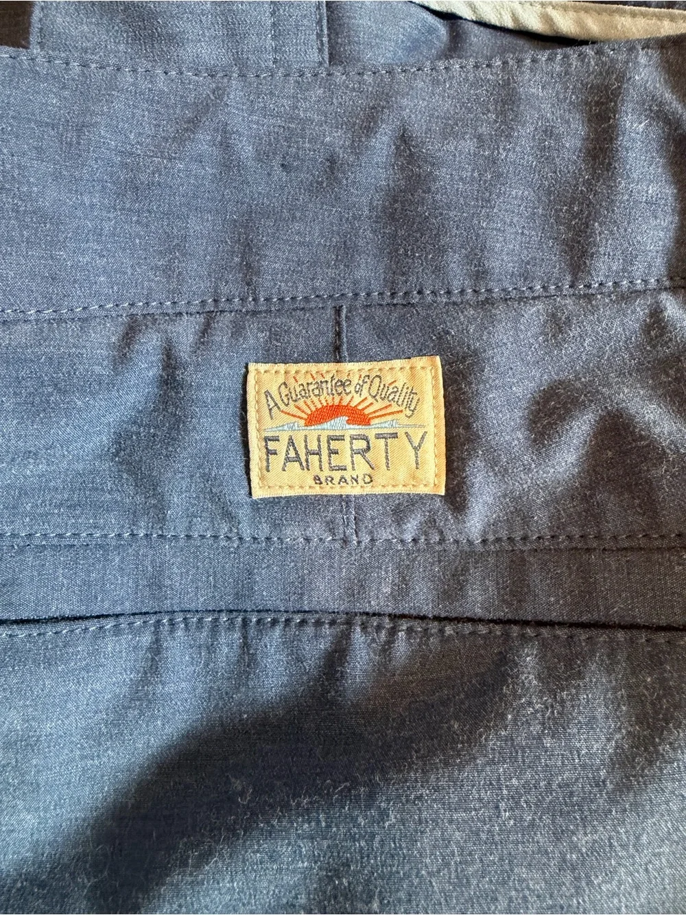 Faherty Men’s All Day Shorts 7” Blue Size 36 Chino Drawstring